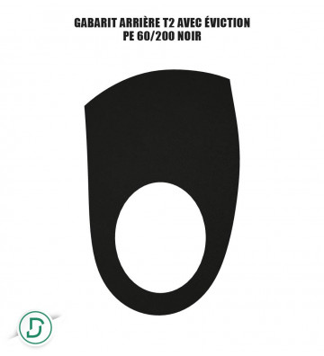 Gabarit Arrière T2 avec éviction mousses (lot de 5 paires)