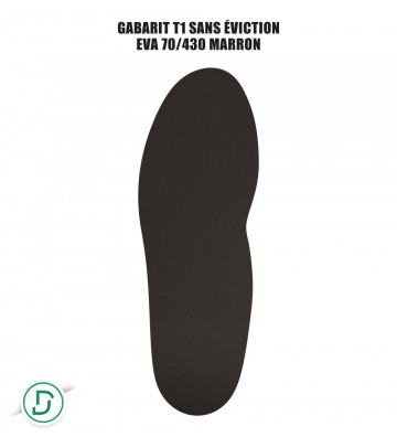Gabarit T1 sans éviction EVA (lot de 5 paires)