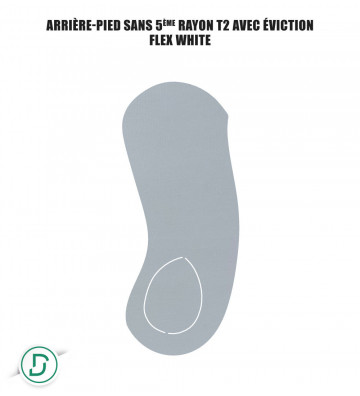 Arrière-pied sans 5ème rayon T2 avec éviction résines (lot de 5 paires)