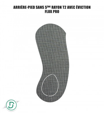Arrière-pied sans 5ème rayon T2 résine avec éviction (lot de 5 paires)