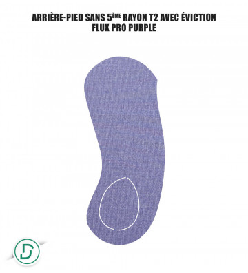 Arrière-pied sans 5ème rayon T2 avec éviction résines (lot de 5 paires)