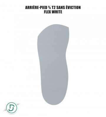 Arrière-pied ¾ T2 résine sans éviction (lot de 5 paires)