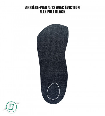 Arrière-pied ¾ T2 résine avec éviction (lot de 5 paires)