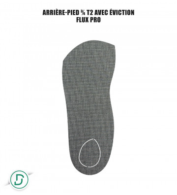 Arrière-pied ¾ T2 résine avec éviction (lot de 5 paires)