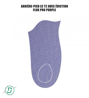 Arrière-pied LC T2 avec éviction résines (lot de 5 paires)
