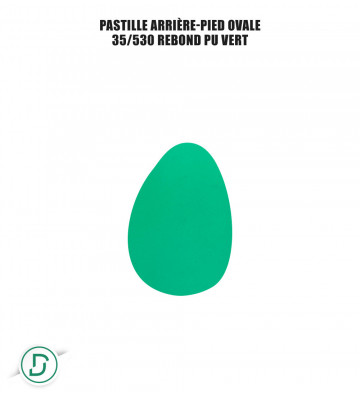 Pastille arrière-pied ovale (lot de 5 paires)