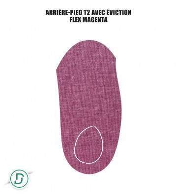 Arrière-pied T2 résine avec éviction (lot de 5 paires)