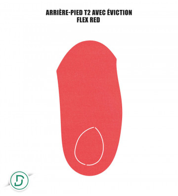 Arrière-pied T2 résine avec éviction (lot de 5 paires)