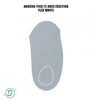 Arrière-pied T2 résine avec éviction (lot de 5 paires)