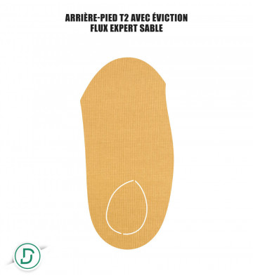 Arrière-pied T2 résine avec éviction (lot de 5 paires)