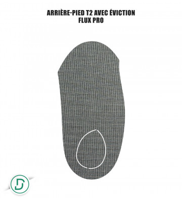 Arrière-pied T2 résine avec éviction (lot de 5 paires)