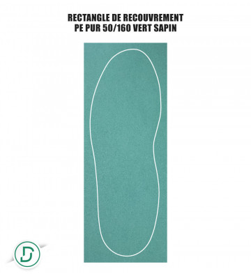 Rectangle de recouvrement PE (lot de 5 paires)