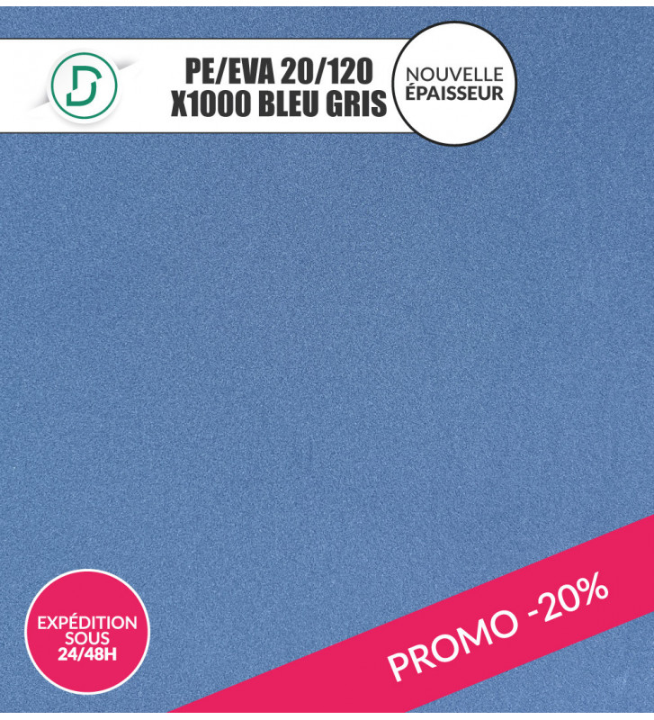 PE/EVA 20/120 X1000 Bleu Gris 110x110